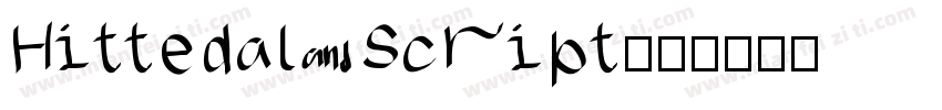 Hittedal Script字体转换